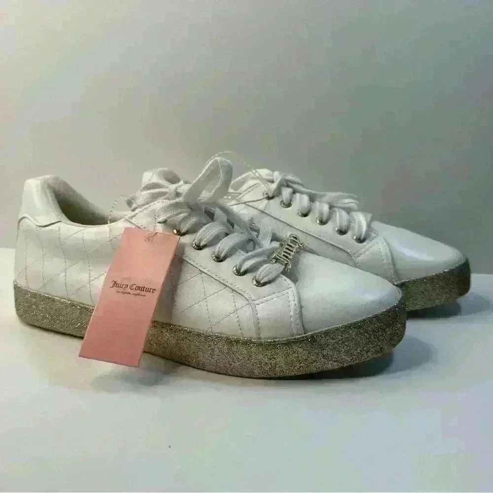 Juicy Couture Dorothy Shiny Sparkel Womens Shoes Size 10 Bling Sneakers